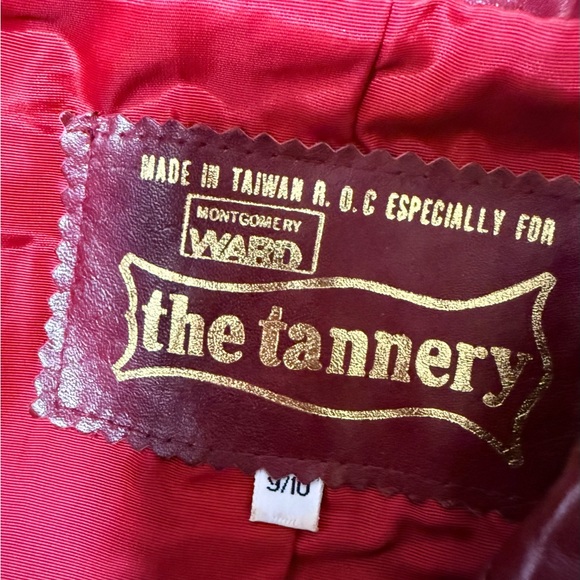 Burgundy Leather Jacket and Vest Set - Picture 7 of 10